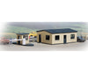 Walthers Cornerstone 3517 Office & Guard Shack -- Kit - Office: 4-1/8 X 3 1-1/2’ 10.5 7.6 3.8Cm