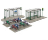 Walthers Cornerstone 3552 Modern Bus Shelter -- Kit With Accessories Structures