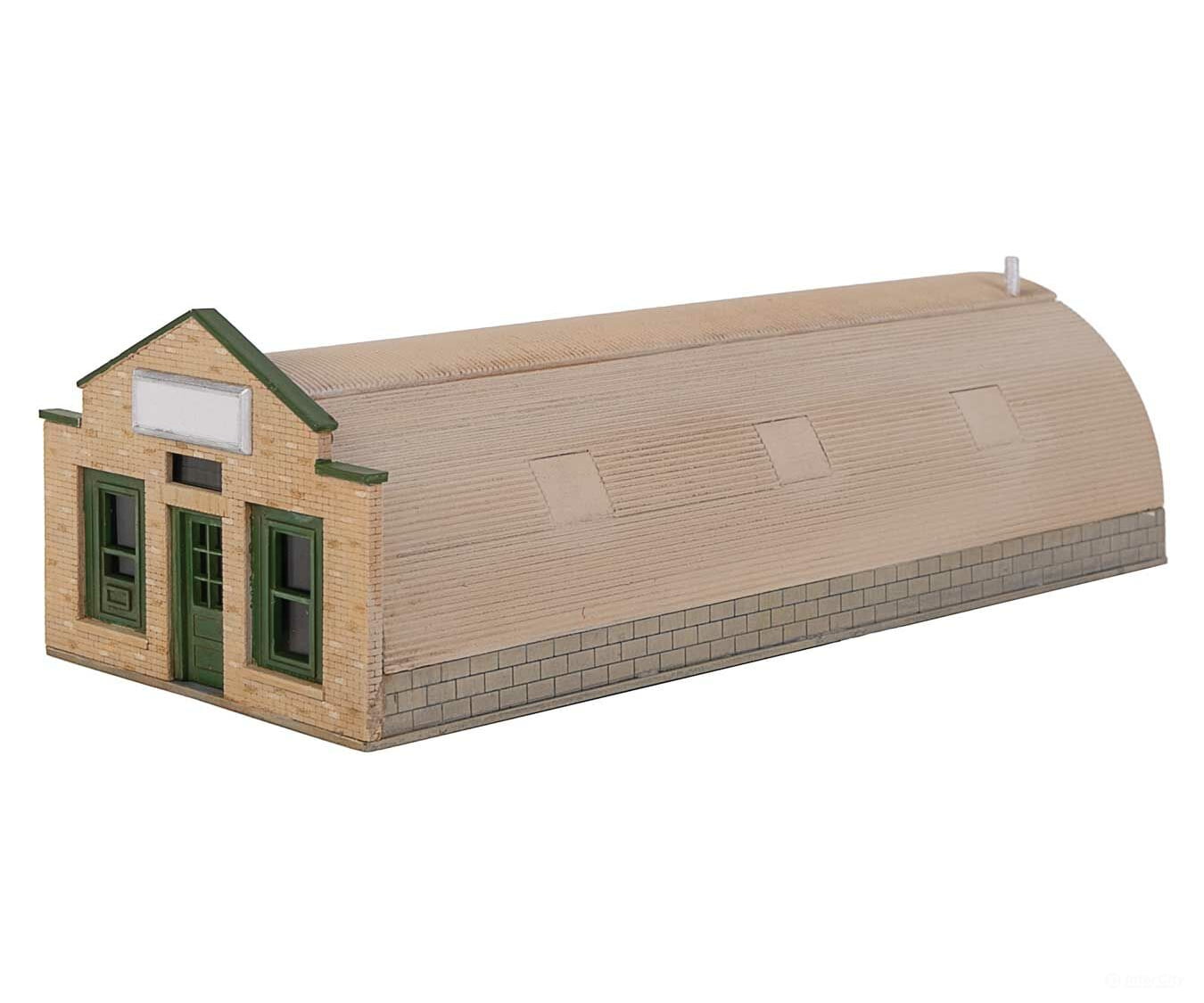 Walthers Cornerstone 3561 Converted Quonset Hut -- Kit - 6-9/16 X 2-3/4 2-1/8 16.6 6.9 5.3Cm