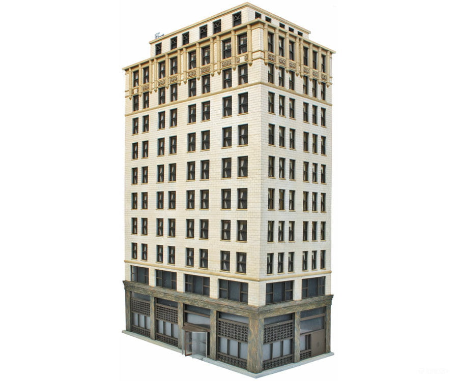 Walthers Cornerstone 3764 Ashmore Hotel -- Kit - 8-5/8 X 4-7/16 13-7/8’ 21.9 11.2 35.3Cm Structures