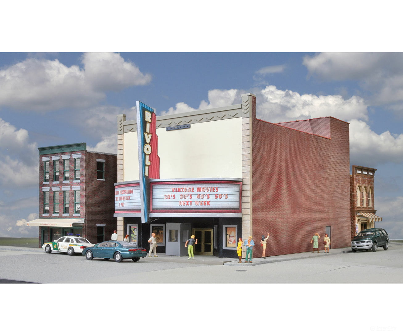 Walthers Cornerstone 3771 Rivoli Theatre -- Kit - 6-1/8 X 9-3/4 7-1/2’ 15.3 24.3 18.7Cm Structures