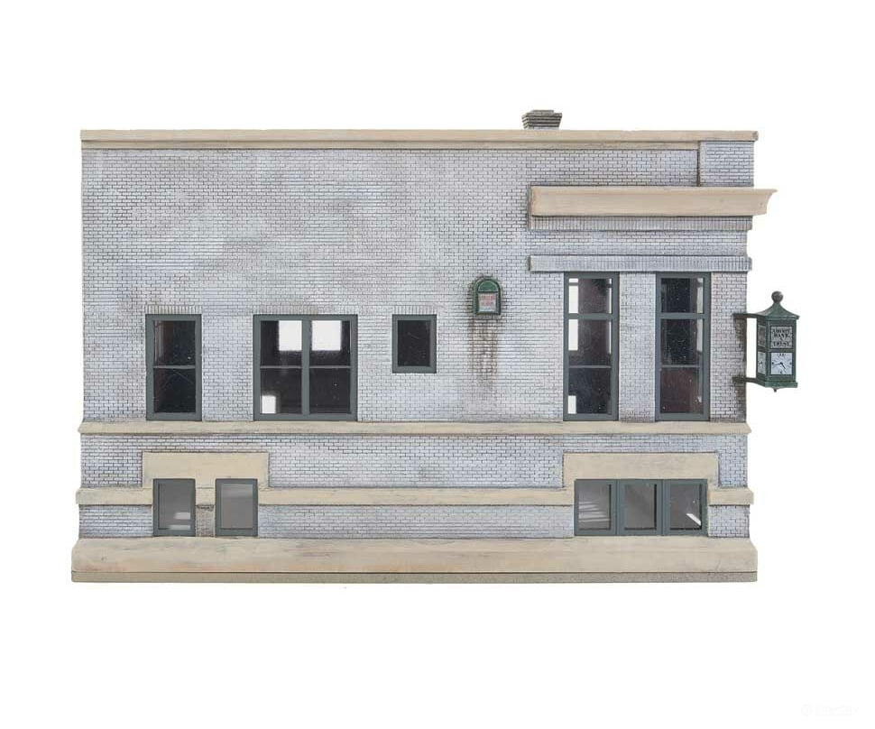 Walthers Cornerstone 3772 Liberty Bank & Trust -- Kit - 6-9/16 X 7-11/16 5’ 24.3 19.5 12.7Cm