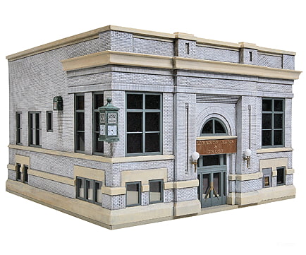 Walthers Cornerstone 3772 Liberty Bank & Trust -- Kit - 6-9/16 X 7-11/16 5’ 24.3 19.5 12.7Cm