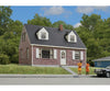 Walthers Cornerstone 3774 Brick Cape Cod House -- Kit - 4-1/4 X 3-5/8 3’ 10.7 9.2 7.6Cm Structures