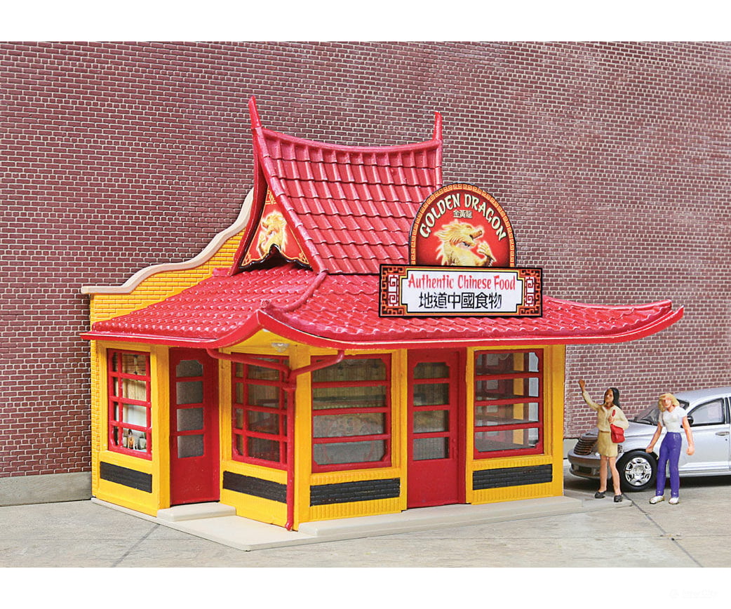Walthers Cornerstone 3780 Golden Dragon Take Out -- Kit - 3-1/8 X 2-1/2 2-5/8’ 7.9 6.5 6.7Cm