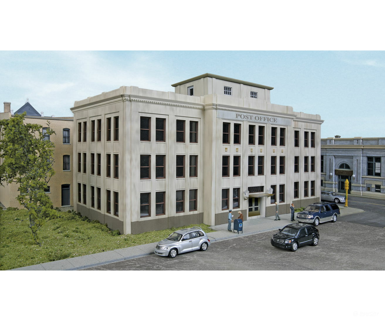 Walthers Cornerstone 3782 United States Post Office(Tm) -- Kit - 13-1/2 X 7-1/16 7-1/4’ 33.7 17.9