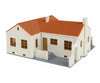 Walthers Cornerstone 3785 Mission-Style Bungalow House -- Kit - 4-15/16 X 5-9/16 2-13/16’ 12.5
