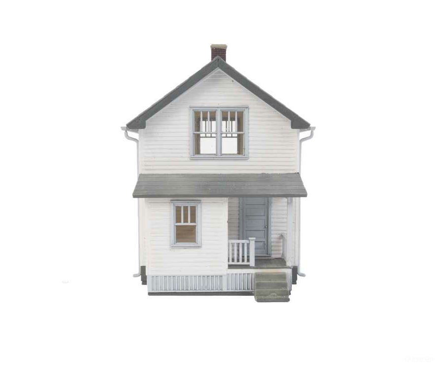 Walthers Cornerstone 3790 Company House Pkg(2) -- Kit - Each: 6-7/16 X 2-13/16 3-3/4’ 16.3 7.1
