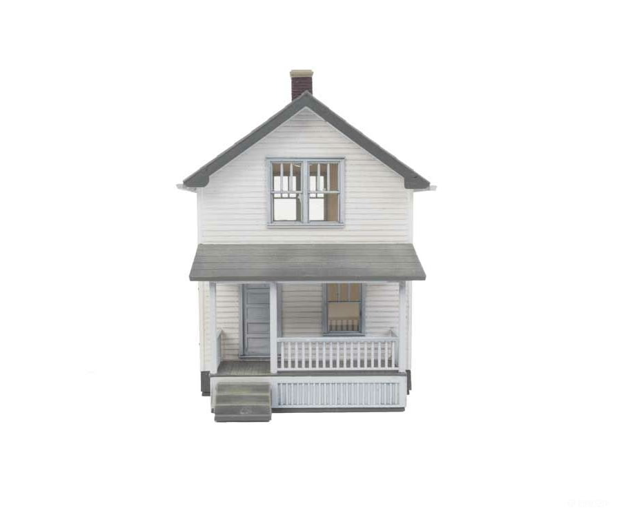 Walthers Cornerstone 3790 Company House Pkg(2) -- Kit - Each: 6-7/16 X 2-13/16 3-3/4’ 16.3 7.1