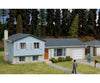 Walthers Cornerstone 3794 Split-Level House -- Kit - 7-1/4 X 3-3/4 2-9/16’ 18.4 9.5 6.5Cm Structures