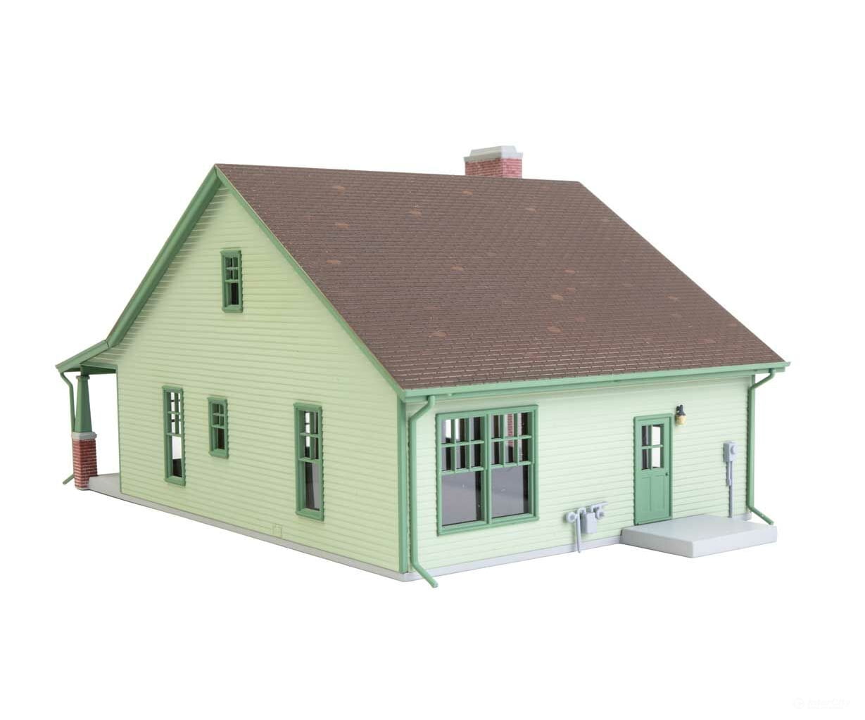 Walthers Cornerstone 3797 Craftsman Bungalow -- Kit - 7 X 4-7/16 3-7/8’ 17.7 4.4 9.8Cm Structures