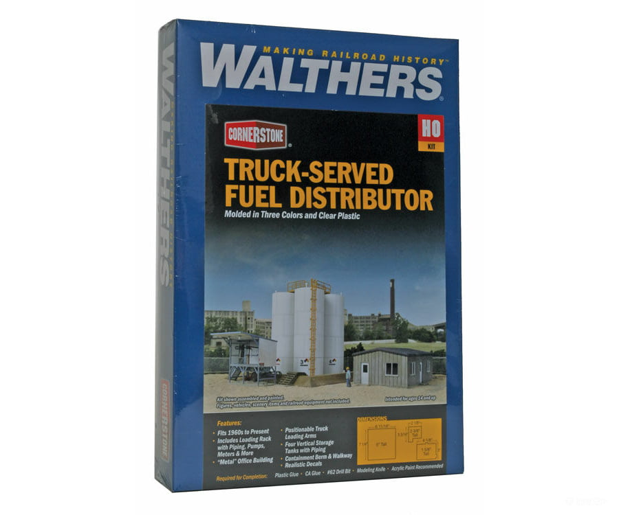 Walthers Cornerstone 4038 Truck-Served Fuel Distributor -- Kit Structures