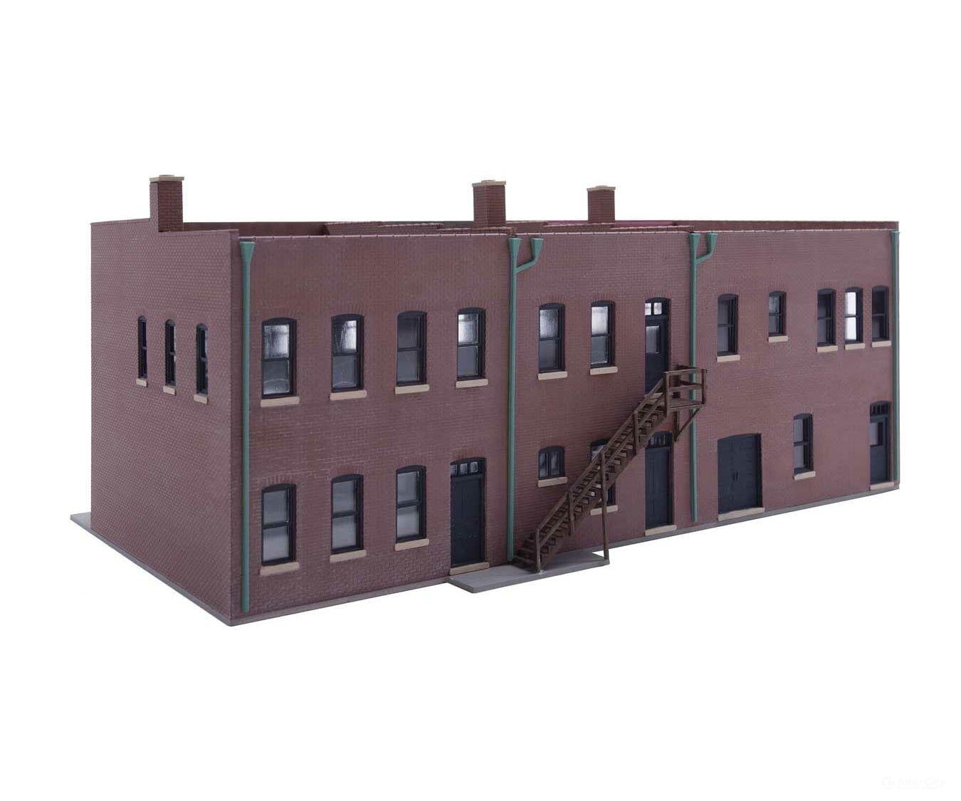 Walthers Cornerstone 4043 Merchant’s Row Vi -- Kit - 10-5/8 X 6-11/32 4-3/4’ 27 16.1 12Cm Structures