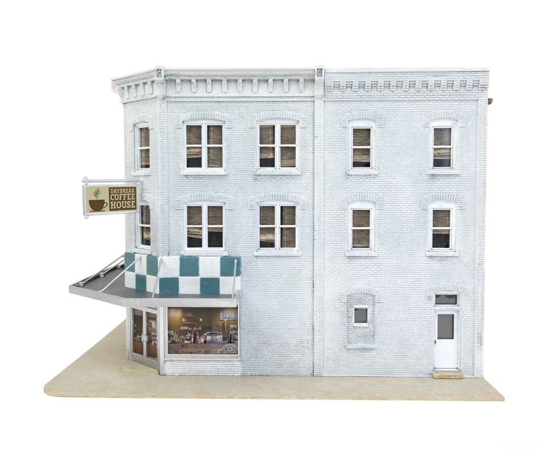 Walthers Cornerstone 4044 Merchant’s Row Vii -- Kit - 10-1/2 X 6-7/8 5-3/8’ 26.6 15.5 13.6Cm