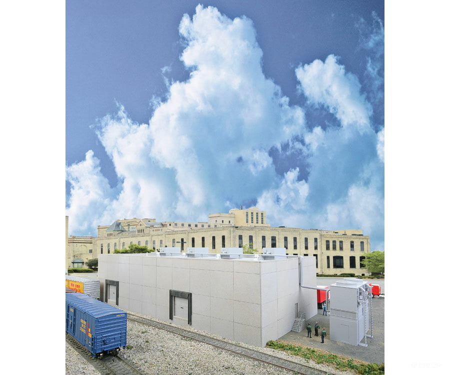 Walthers Cornerstone 4069 Modern Cold Storage Warehouse -- Kit - Main Building: 20-1/2 X 9-1/8 5-1/4