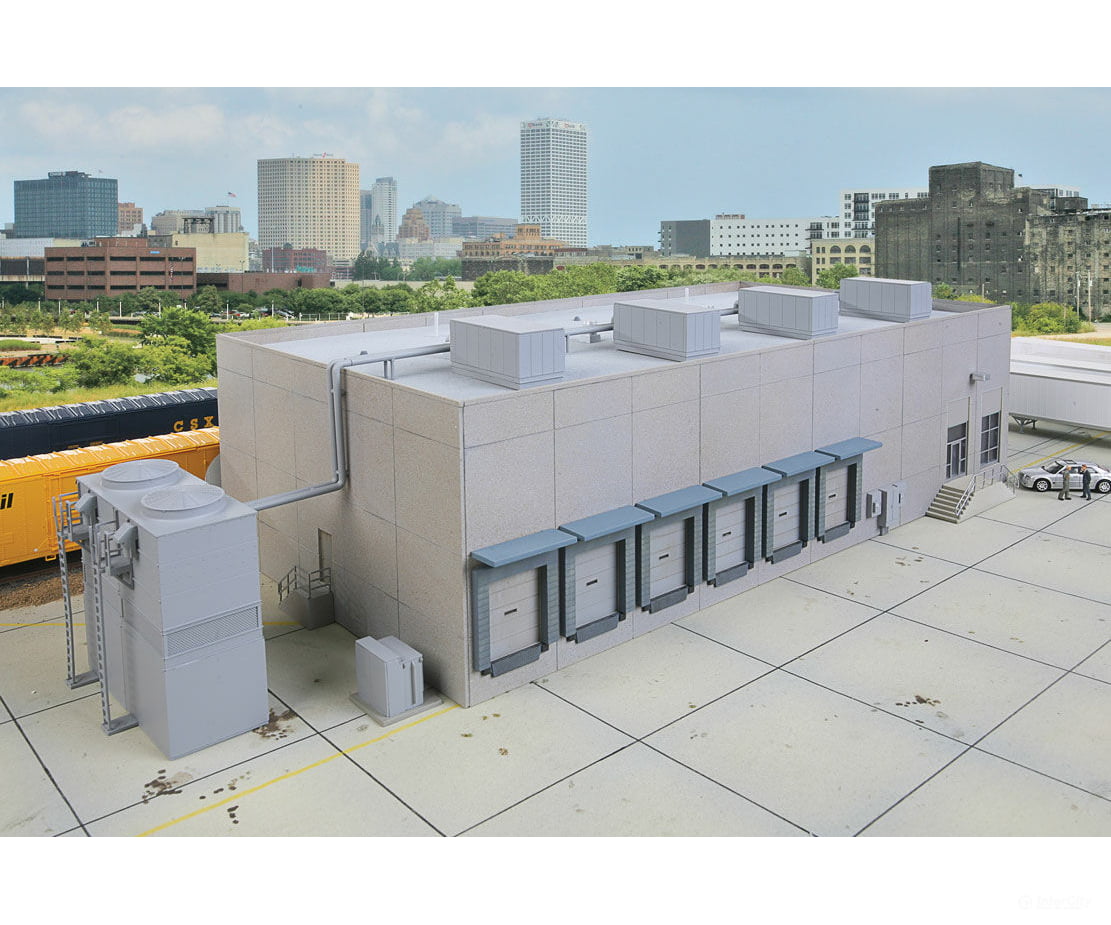 Walthers Cornerstone 4069 Modern Cold Storage Warehouse -- Kit - Main Building: 20-1/2 X 9-1/8 5-1/4