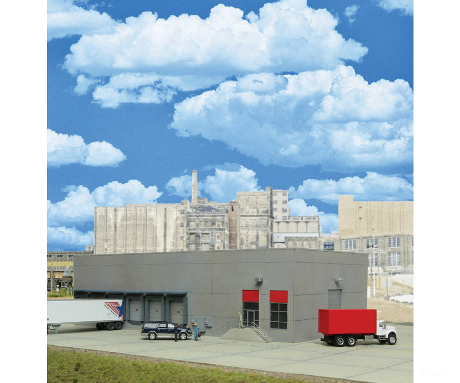 Walthers Cornerstone 4070 Truck And Railroad Docks -- Kit Scenery Details