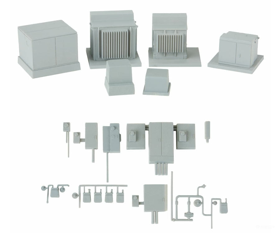 Walthers Cornerstone 4075 Modern Industrial Park Series -- Electrical Fixtures - Kit Scenery Details