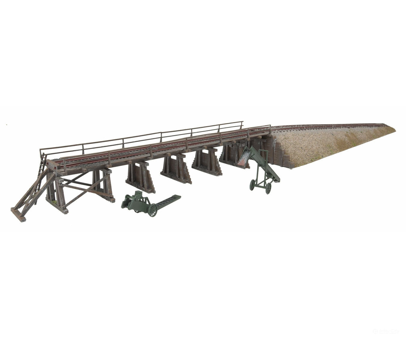 Walthers Cornerstone 4093 Coal Trestle -- Kit - 24-1/2 X 4-3/8 1-3/4’ 62.3 11.1 4.4Cm Structures