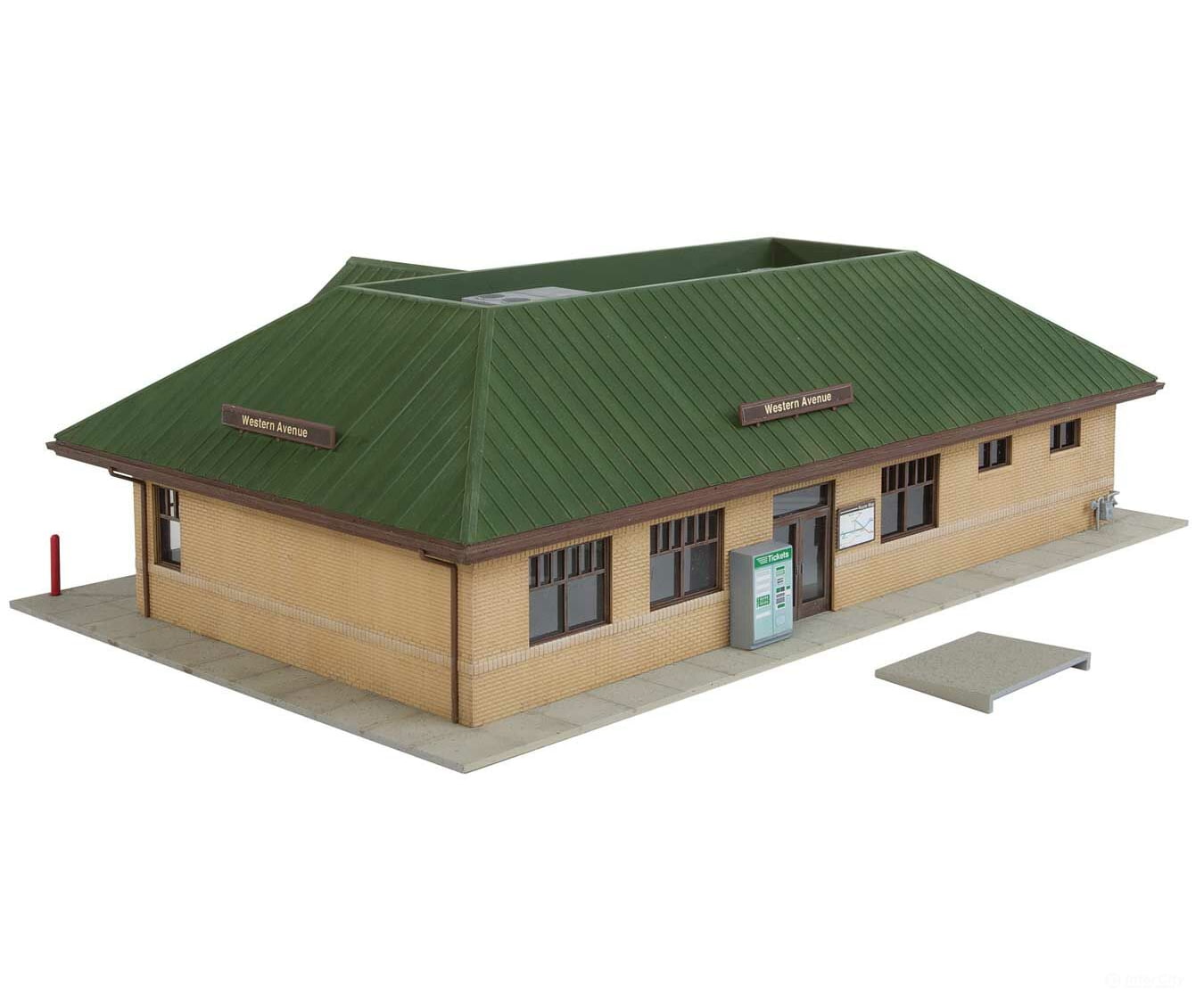 Walthers Cornerstone 4095 Modern Suburban Station -- Kit - 10-7/16 X 6-1/2 3-1/8’ 26.5 16.5 7.9Cm
