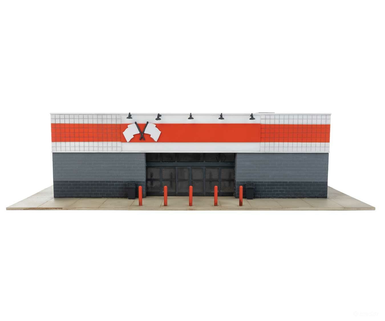 Walthers Cornerstone 4114 Auto Parts Store -- Kit - 9-15/16 X 8-7/8 2-7/8’ 25.2 22.5 7.3Cm