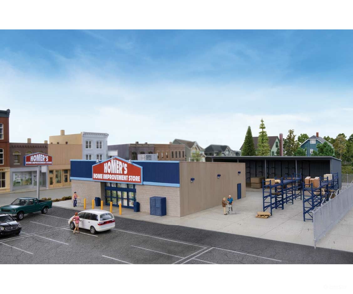 Walthers Cornerstone 4119 Hardware And Lumber Store -- Kit - Main Building: 8-7/8 X 9-15/16