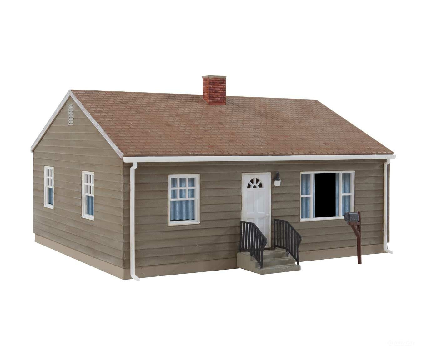 Walthers Cornerstone 4152 Postwar Prefab House -- Kit - 4-1/4 X 3-1/2 2-3/8’ 10.8 8.8 6Cm Structures