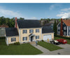 Walthers Cornerstone 4154 Executive House -- Kit - 9-15/16 X 5 4-3/4’ 25.2 12.7 12Cm Structures