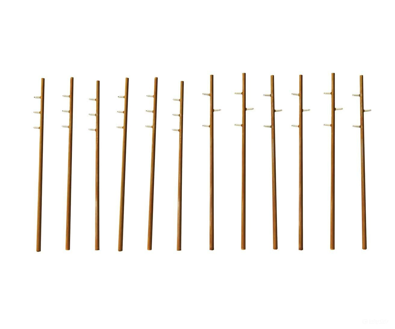 Walthers Cornerstone 4173 Intermediate Height Utility Poles (Wood) Pkg(12) -- Kit - Each 6-1/4’