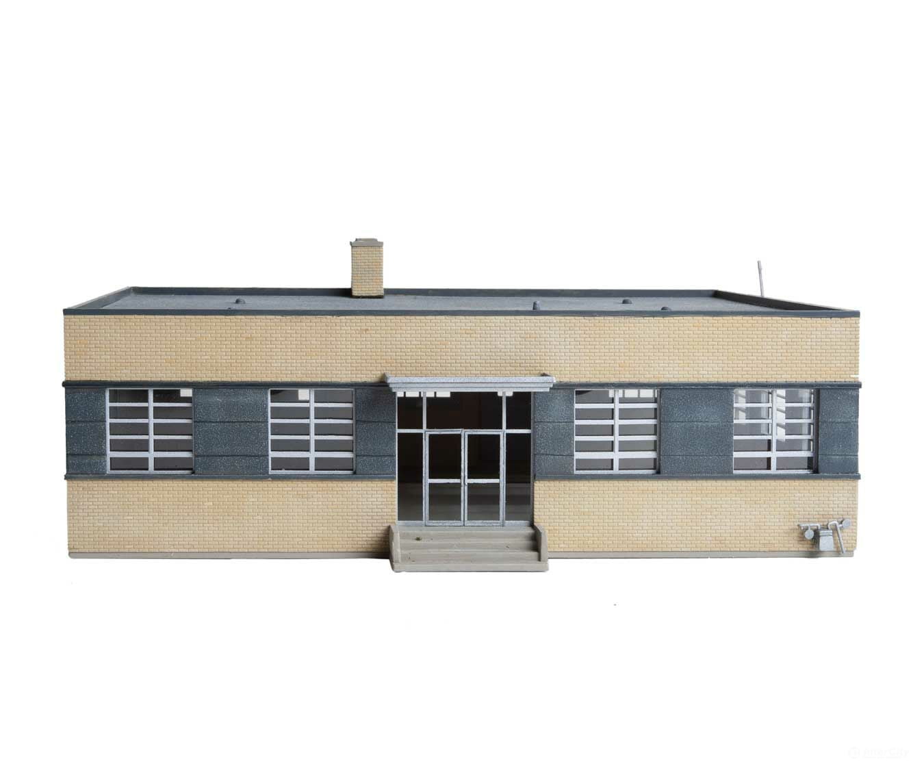 Walthers Cornerstone 4200 Brick Post Office -- Kit - 7-7/8 X 5-11/16 3-1/16’ 20 14.4 7.7Cm