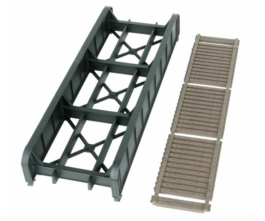Walthers Cornerstone 4501 50’ Single-Track Railroad Through Girder Bridge -- Kit - 6-15/16 X