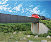 Walthers Cornerstone 4503 90’ Single-Track Railroad Through Girder Bridge -- Kit - 12-1/2 X 2-3/8