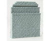 Walthers Cornerstone 4584 Double-Track Railroad Bridge Stone Abutment - Resin Casting --