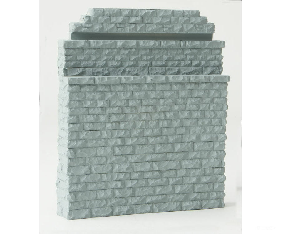 Walthers Cornerstone 4584 Double-Track Railroad Bridge Stone Abutment - Resin Casting --