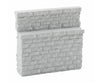 Walthers Cornerstone 4585 Single-Track Railroad Bridge Stone Abutment - Low Resin Casting --
