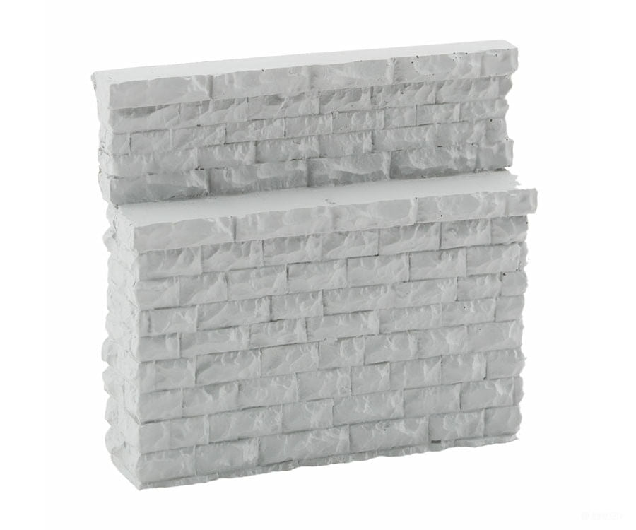 Walthers Cornerstone 4585 Single-Track Railroad Bridge Stone Abutment - Low Resin Casting --