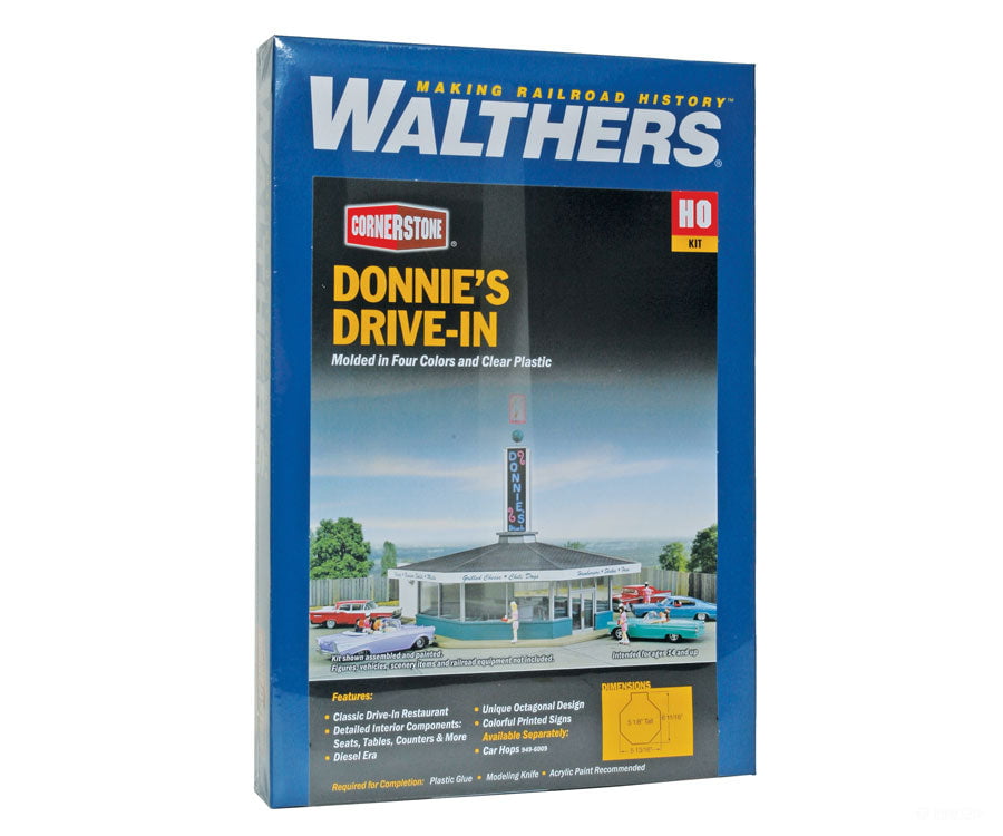 Walthers Ho Cornerstone Donnie’s Drive-In #3474 Structures
