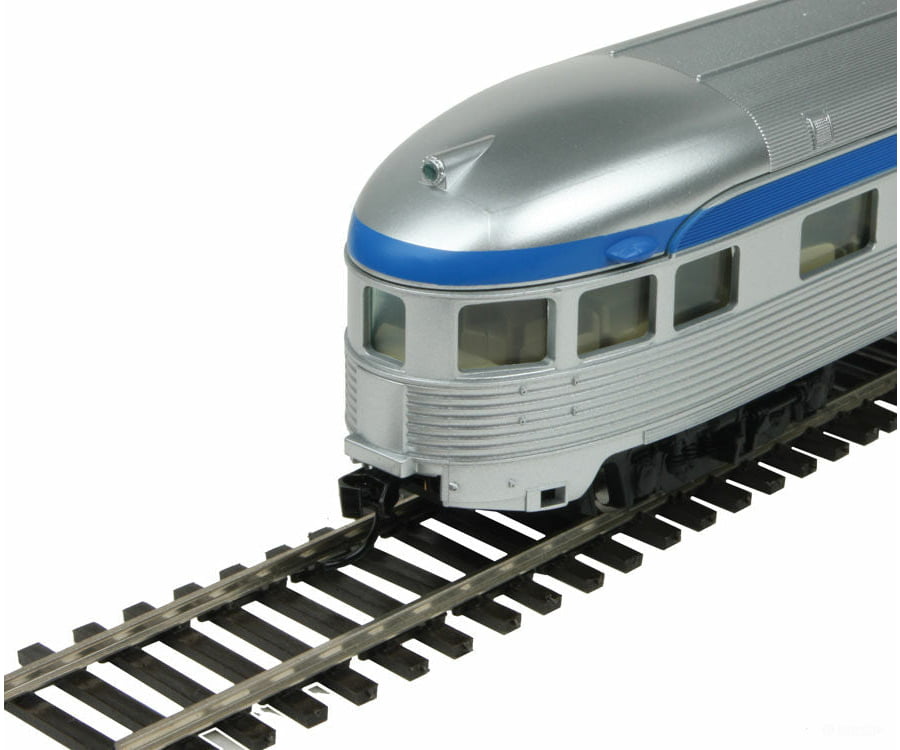 Walthers Mainline 30359 85 Budd Observation - Ready To Run -- Via Rail Canada (Silver Blue Yellow)