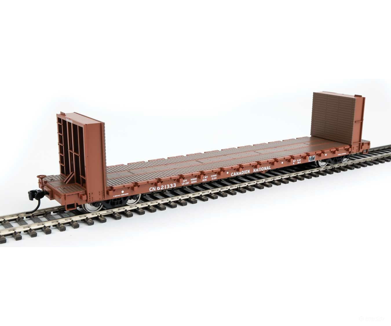 Walthers Mainline 5865 60 Pullman-Standard Bulkhead Flatcar (48 Il) - Ready To Run -- Canadian