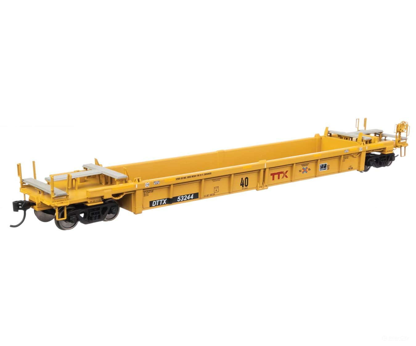 Walthers Mainline 8433 Thrall Rebuilt 40 Well Car - Ready To Run -- Ttx Dttx #53244; Red & Next Load