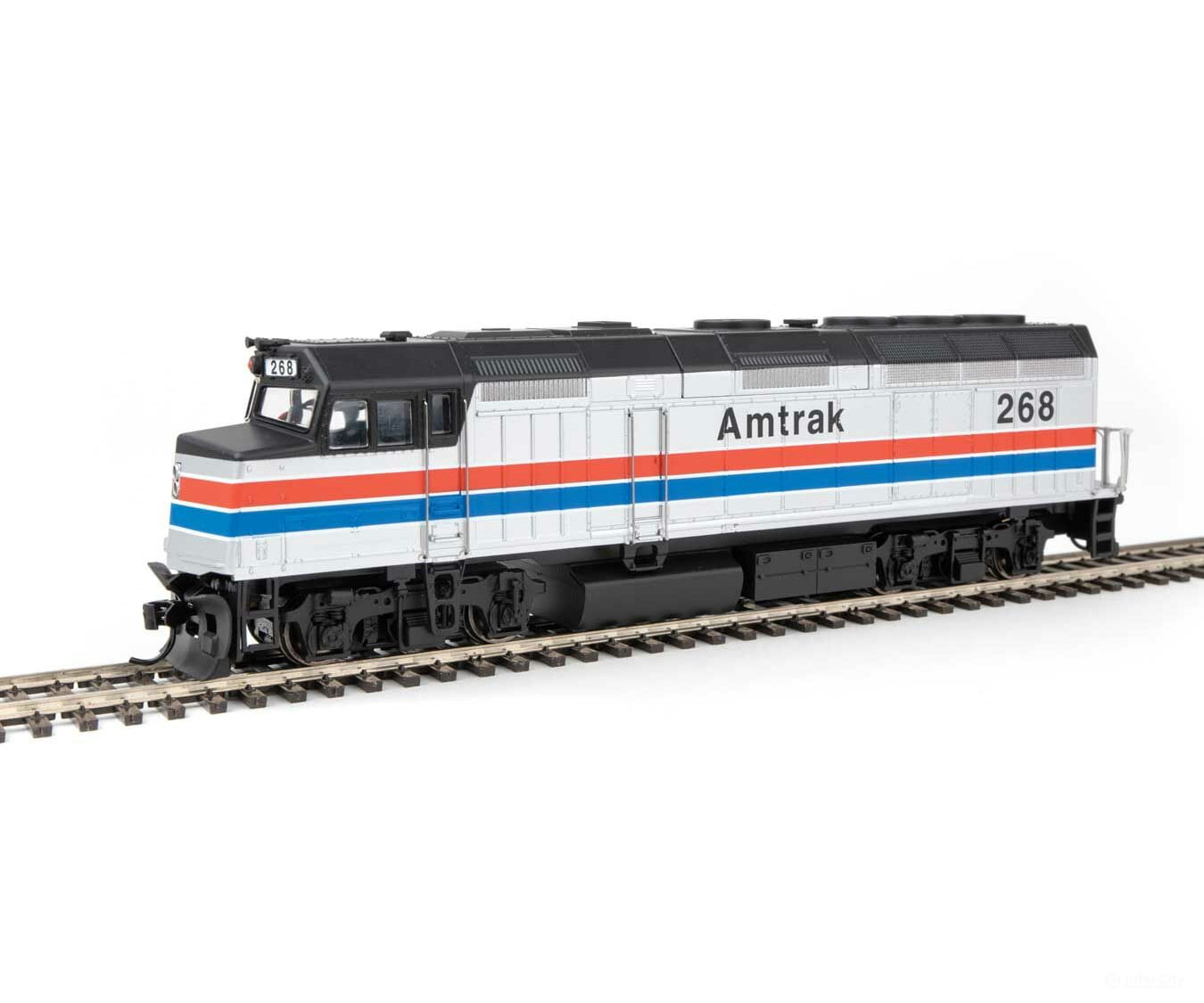 Walthers Mainline 9464 Emd F40Ph - Standard Dc -- Amtrak(R) #268 (Phase Ii; Silver Red White Blue