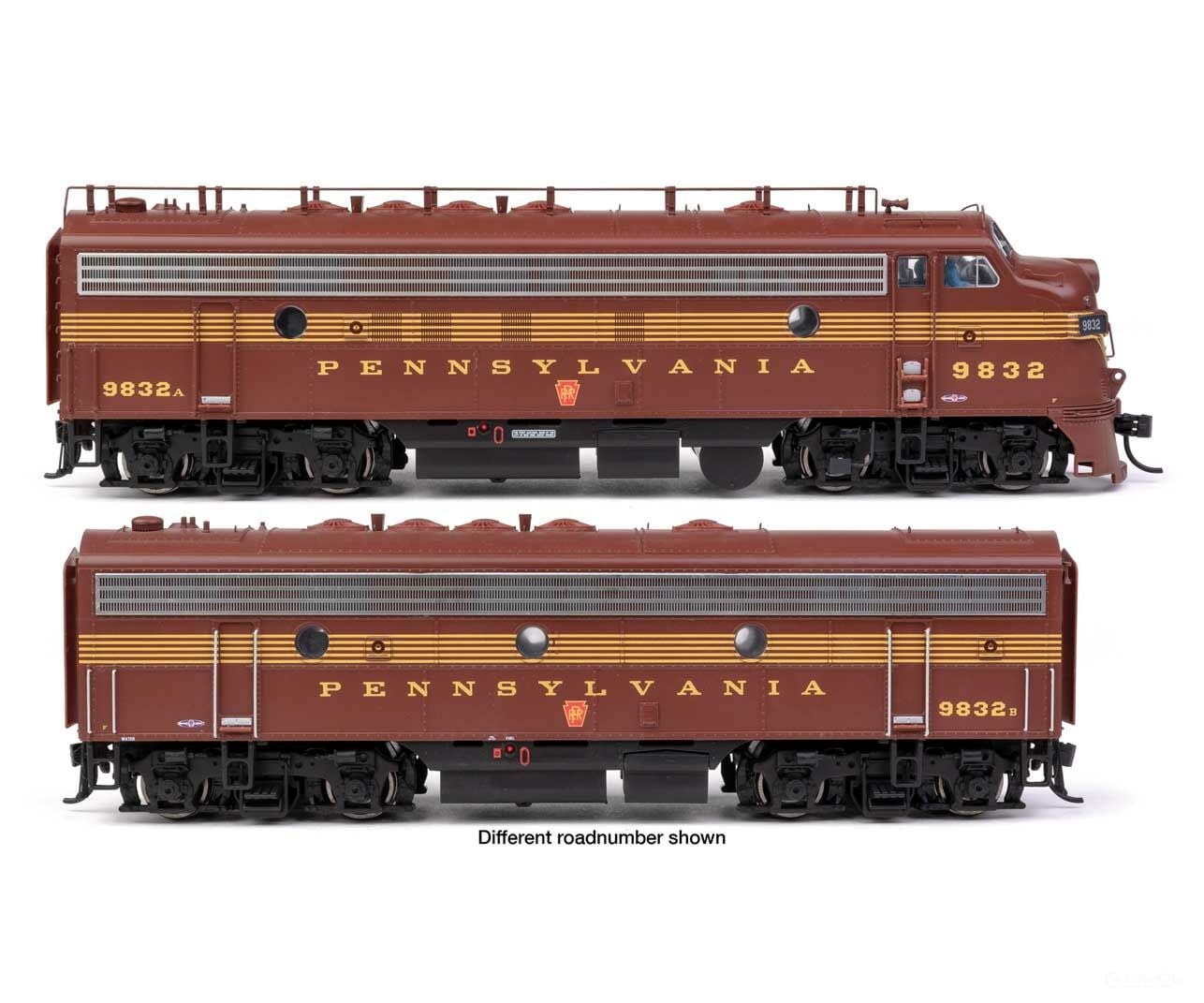 Walthers Proto 49537 Emd Fp7 & F7B Standard Dc -- Pennsylvania Railroad Efp-15 #9834A Eh-15 #9834B