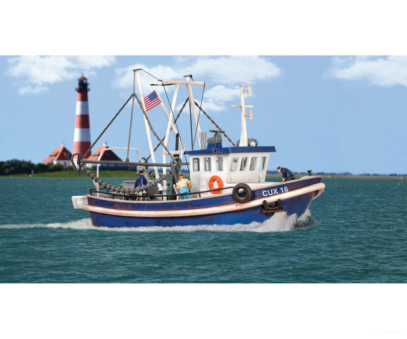 Walthers Scenemaster 11016 Modern Fishing Boat -- Kit Scenery Details