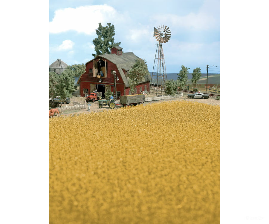 Walthers Scenemaster 1141 Harvest Corn Field -- Brown Grass & Scenery Mats