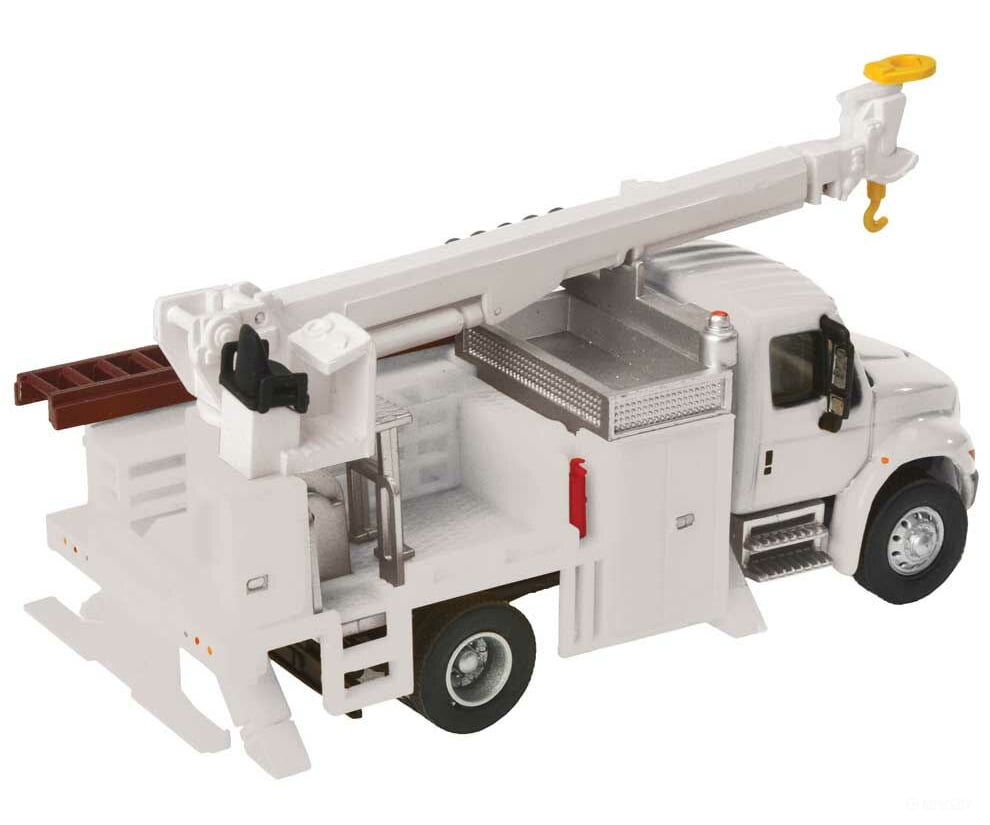 Walthers Scenemaster 11734 International(R) 4300 Utility Truck W/Drill - Assembled -- White