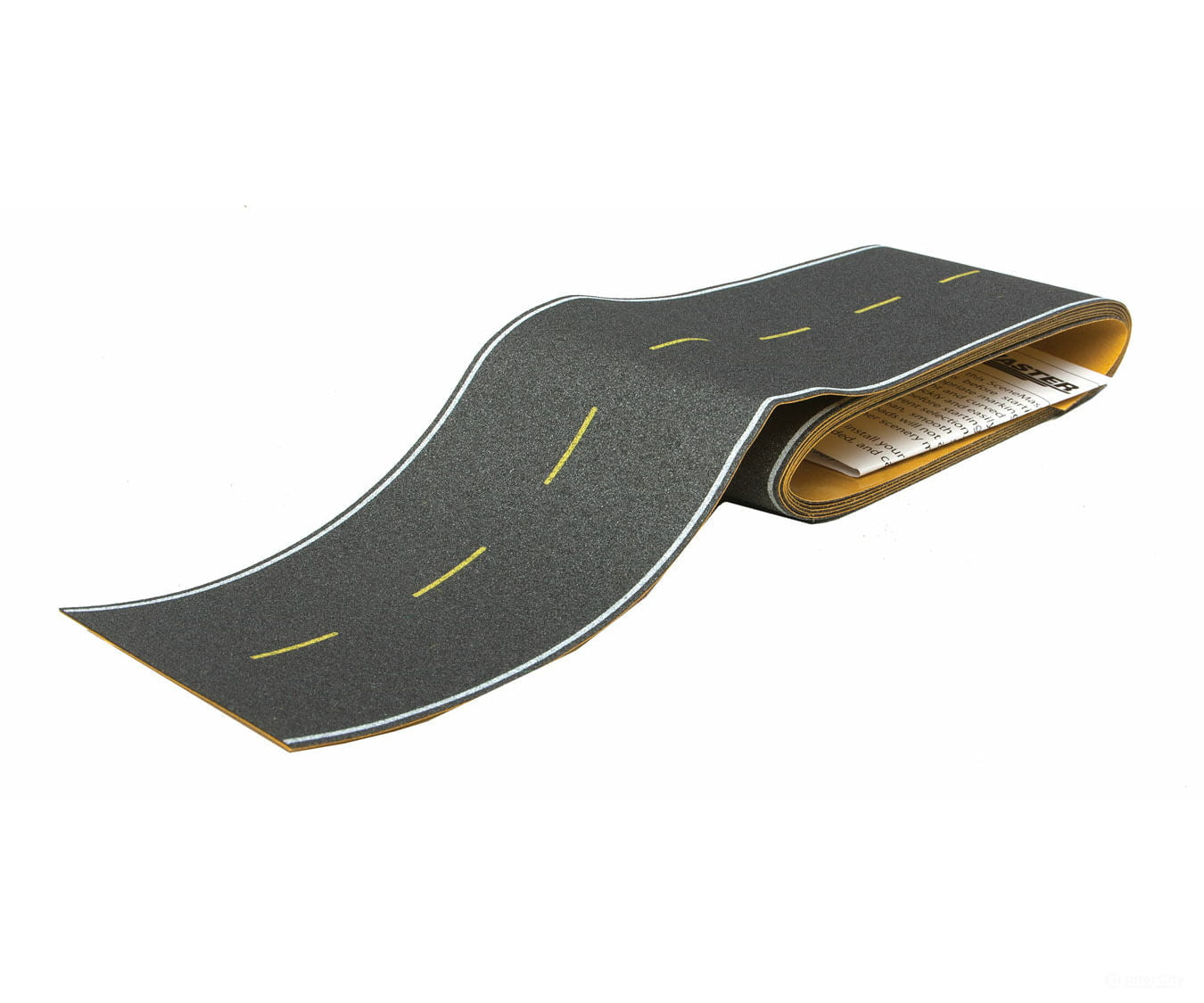 Walthers Scenemaster 1251 Flexible Self-Adhesive Paved Roadway -- Modern Highways (Yellow Dashed
