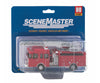 Walthers Scenemaster 13801 Heavy-Duty Fire Department Ladder Truck - Assembled -- Red Cars & Trucks