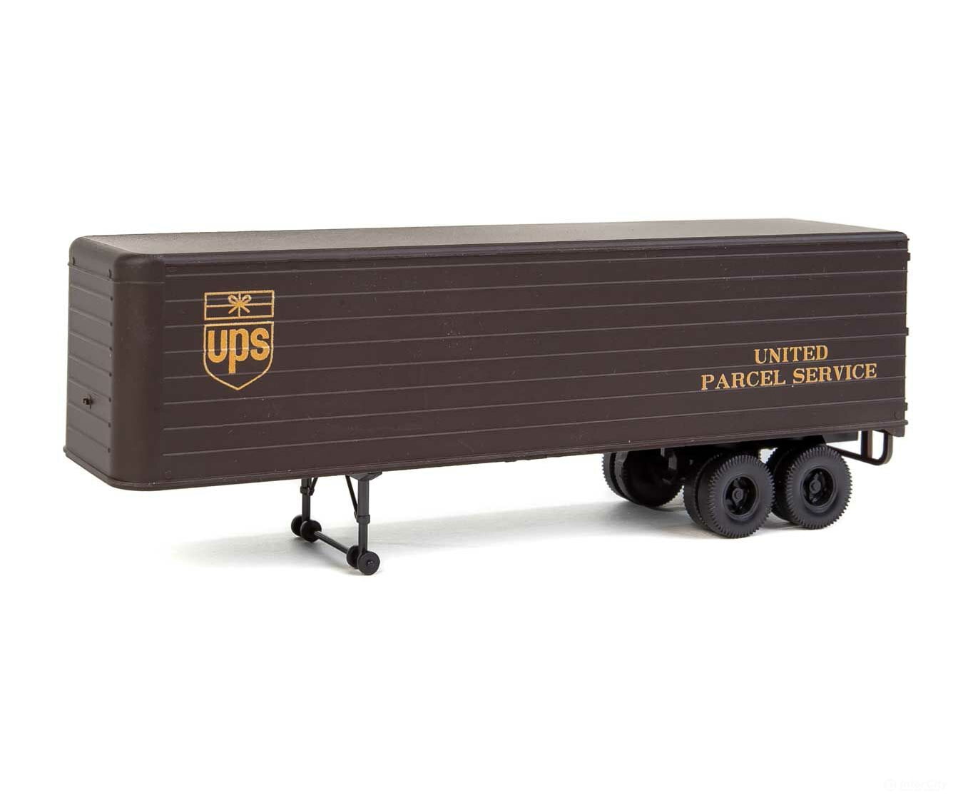 Walthers Scenemaster 2428 35’ Fluted-Side Trailer 2-Pack - Assembled -- United Parcel Service