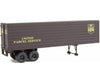 Walthers Scenemaster 2428 35’ Fluted-Side Trailer 2-Pack - Assembled -- United Parcel Service