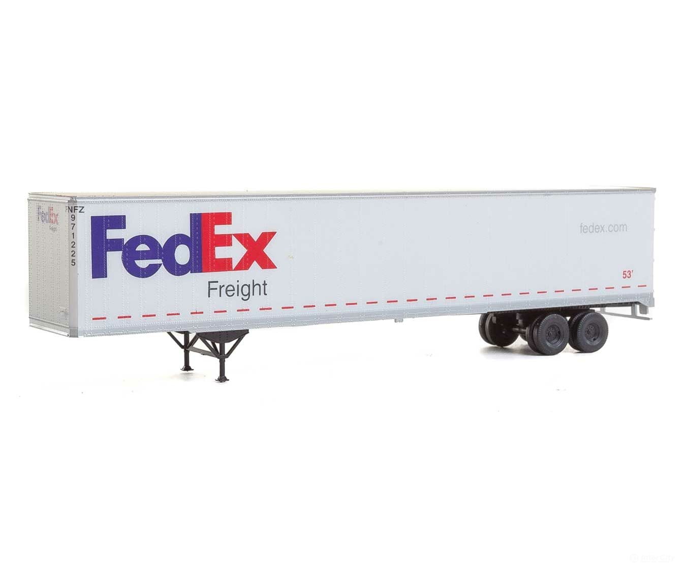 Walthers Scenemaster 2452 53’ Stoughton Trailer 2-Pack - Assembled -- Fedex Freight Loads &